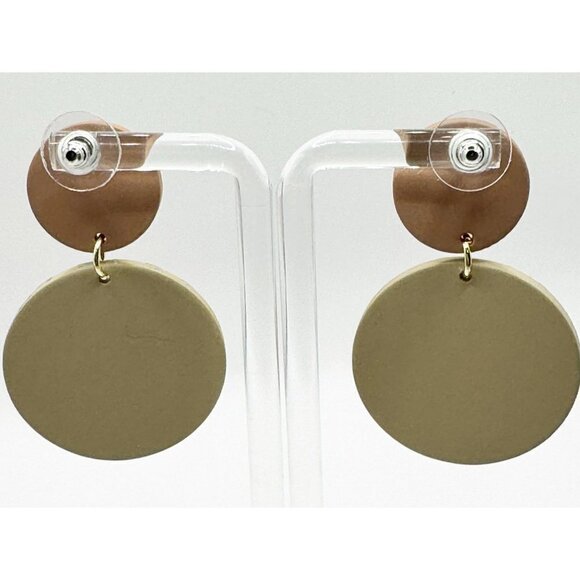 Leopard Boho Round Earrings - Picture 4 of 4